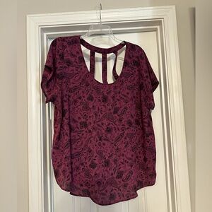 Maroon/Burgundy Paisley top by Torrid